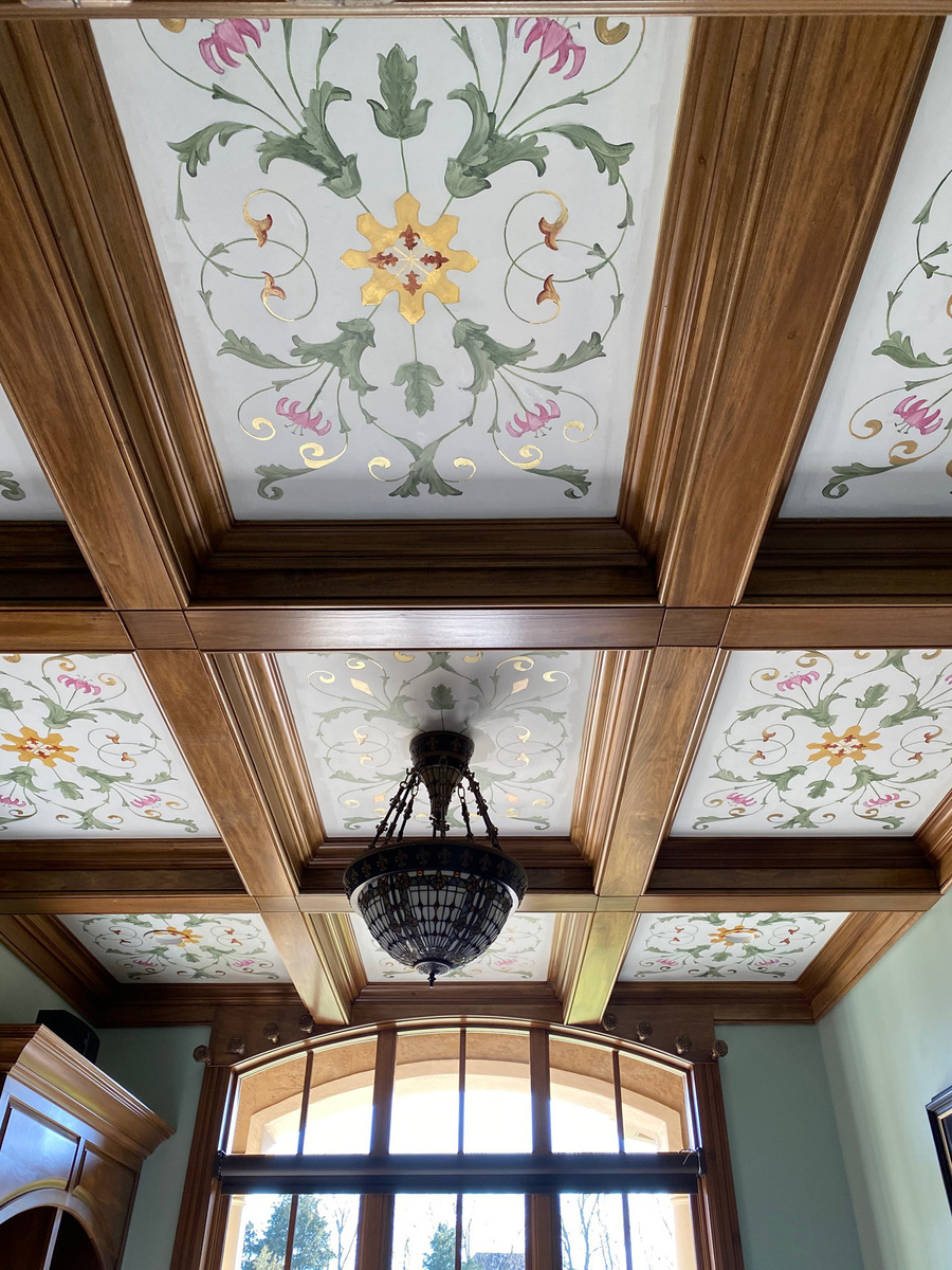 hand painted ceiling design
