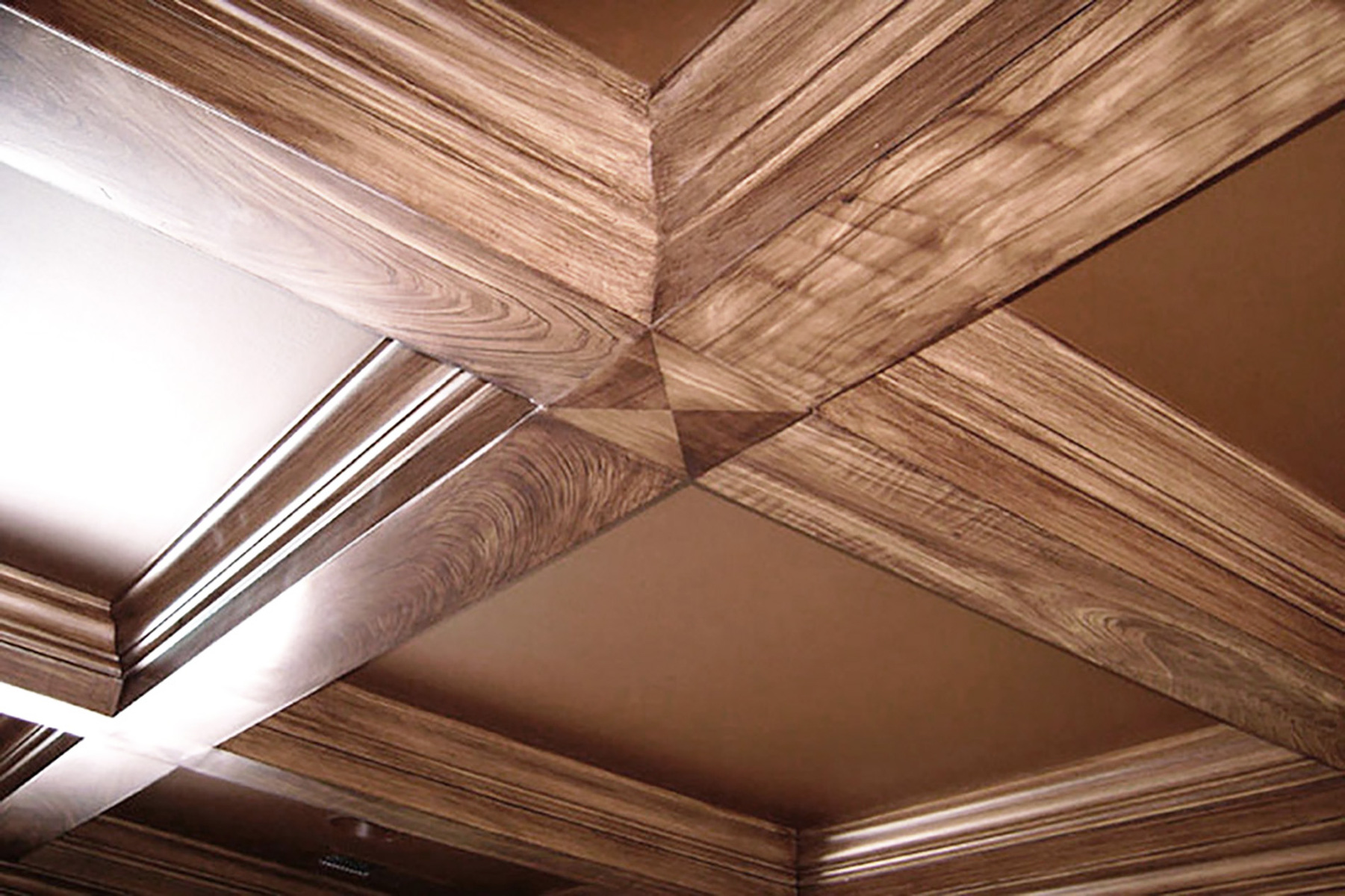 Wood Grained beams